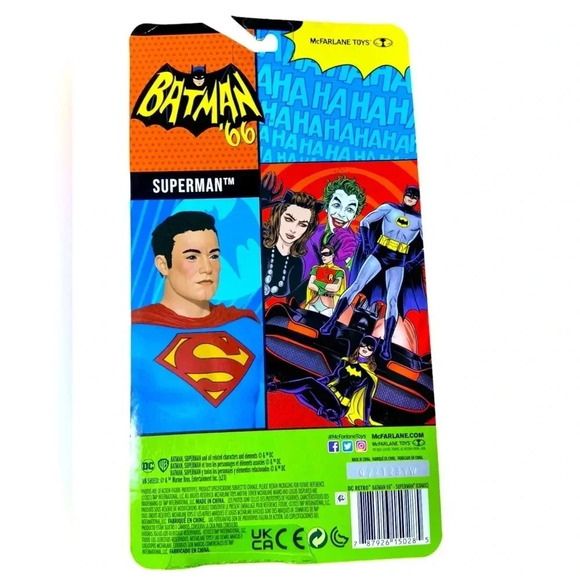 McFarlane - 2023 DC Comics -  Superman - Classic Batman ‘66 - 6” Figure BNIB - Picture 4 of 4